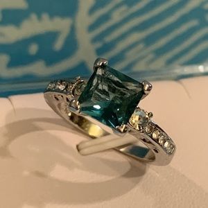 Blue Sapphire CZ 925 Ring